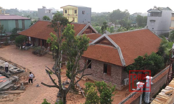 Mẫu nhà gỗ đang thi công Mẫu nhà gỗ đang thi công
