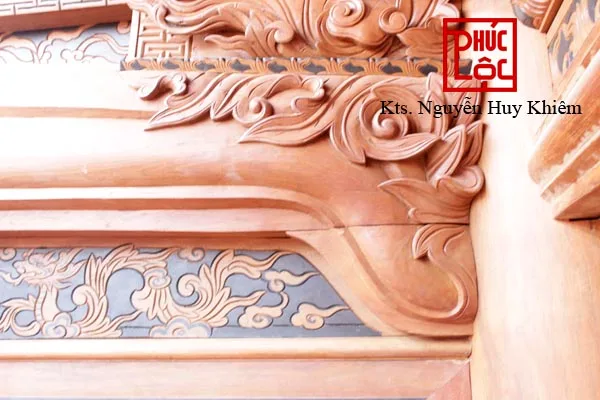 một chi tiết khác nhìn rõ hơn các hoa văn lá lật