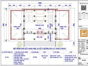 5 Gian 4 MÁi, 22 CỘt 2 BuỒng GÓi