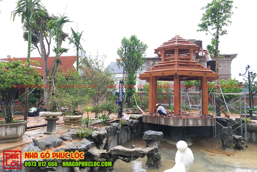 Phần khung sau khi được lắp dựng hoàn thiện