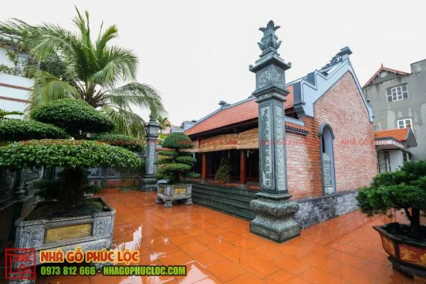 Tổng thể nhà gỗ 3 gian
