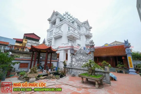 Tổng thể khuôn viên nhà gỗ