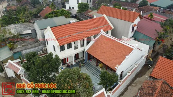 Tổng thể nhà gỗ từ trên cao 2