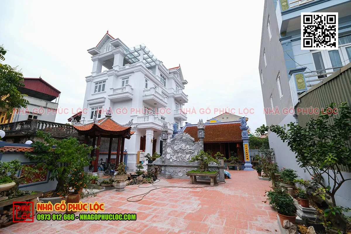 nhà gỗ 3 gian xưa