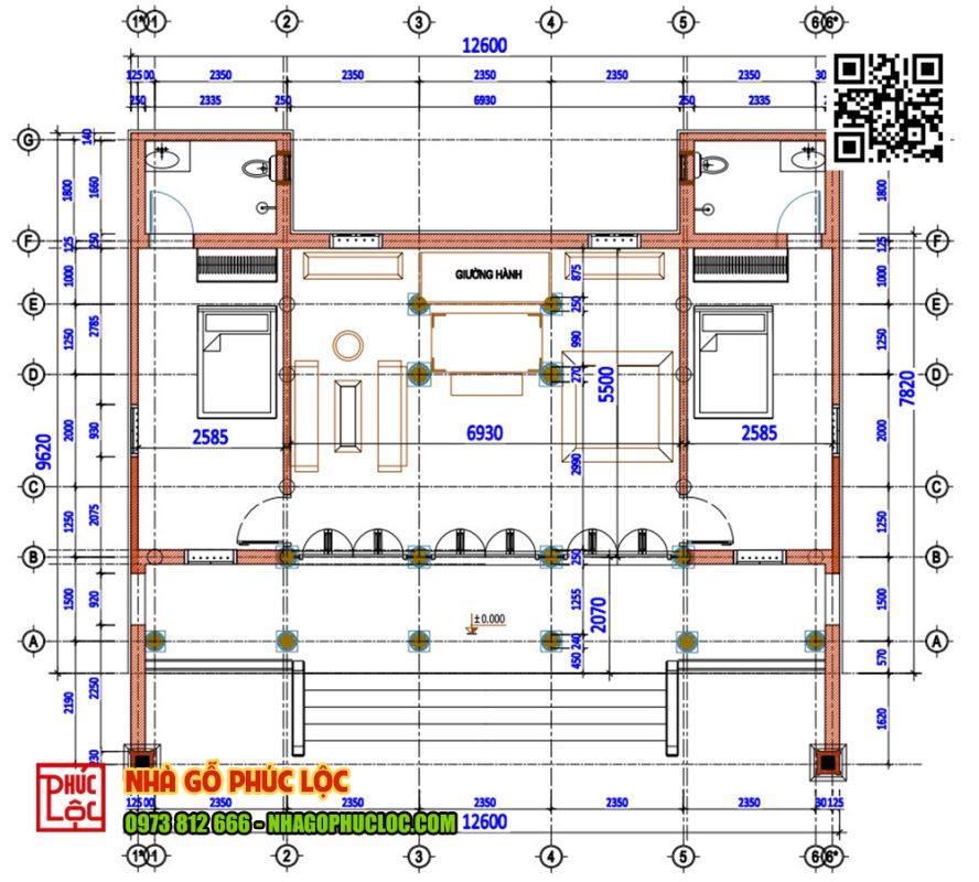 lắp dựng nhà gỗ 5 gian 