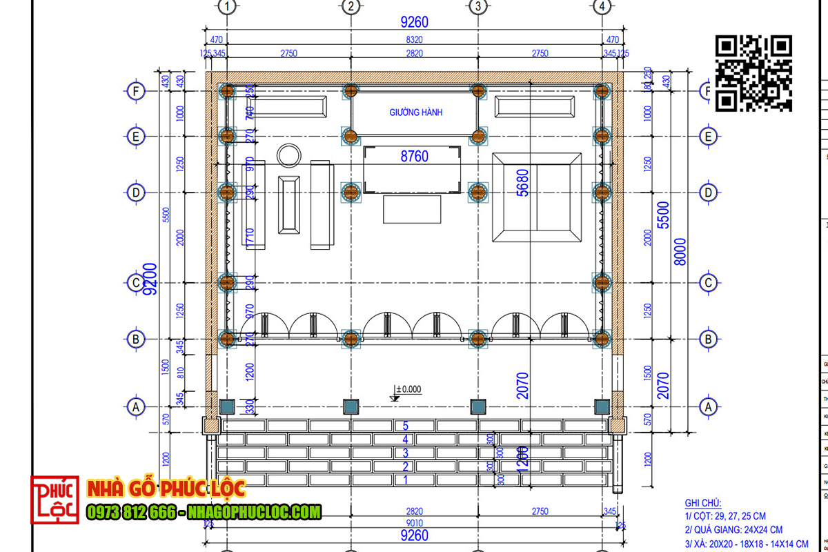 Lắp dựng nhà gỗ 3 gian 