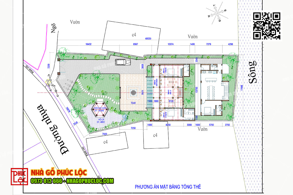 Mat Bang Nha Go 5 Gian Chu Thanh Thai Binh