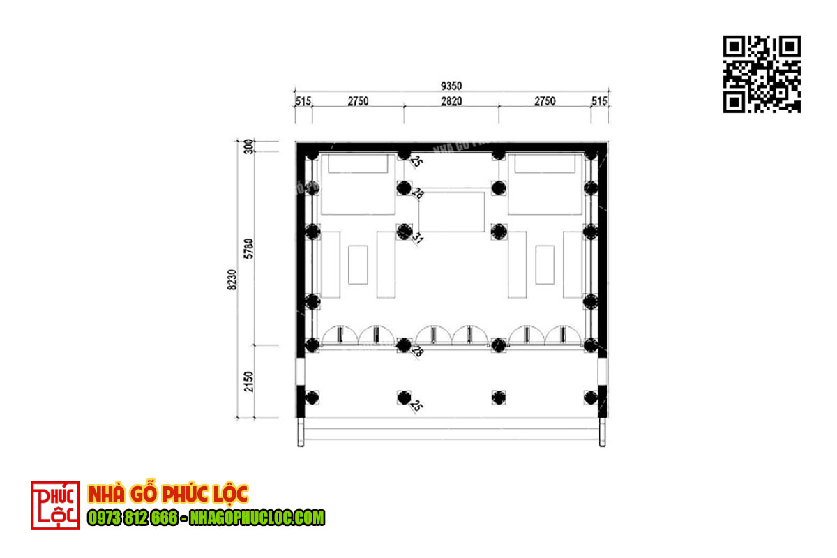 báo giá nhà mẫu 3 gian