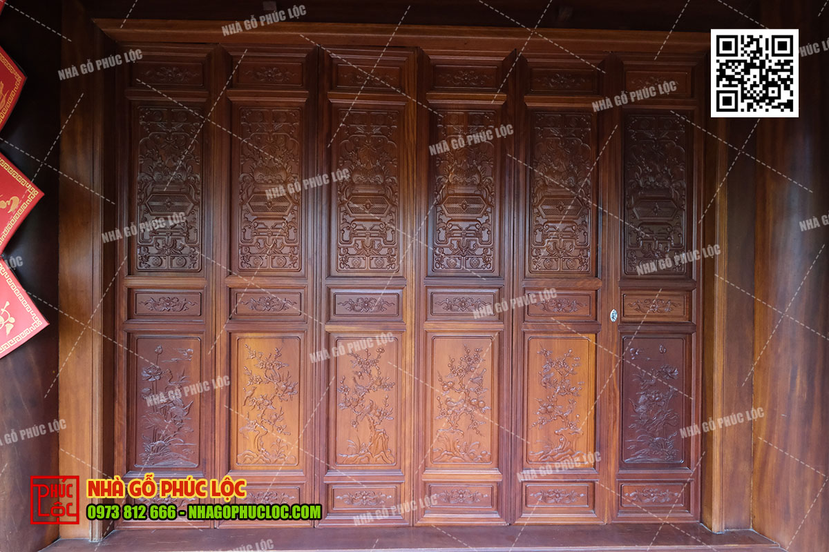 trục vận hành nhà gỗ