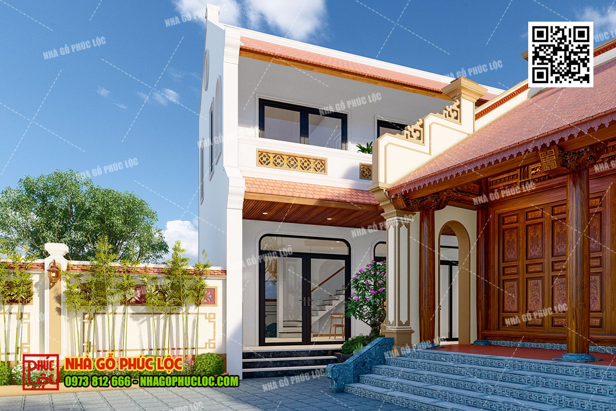 mẫu nhà gỗ 3 gian