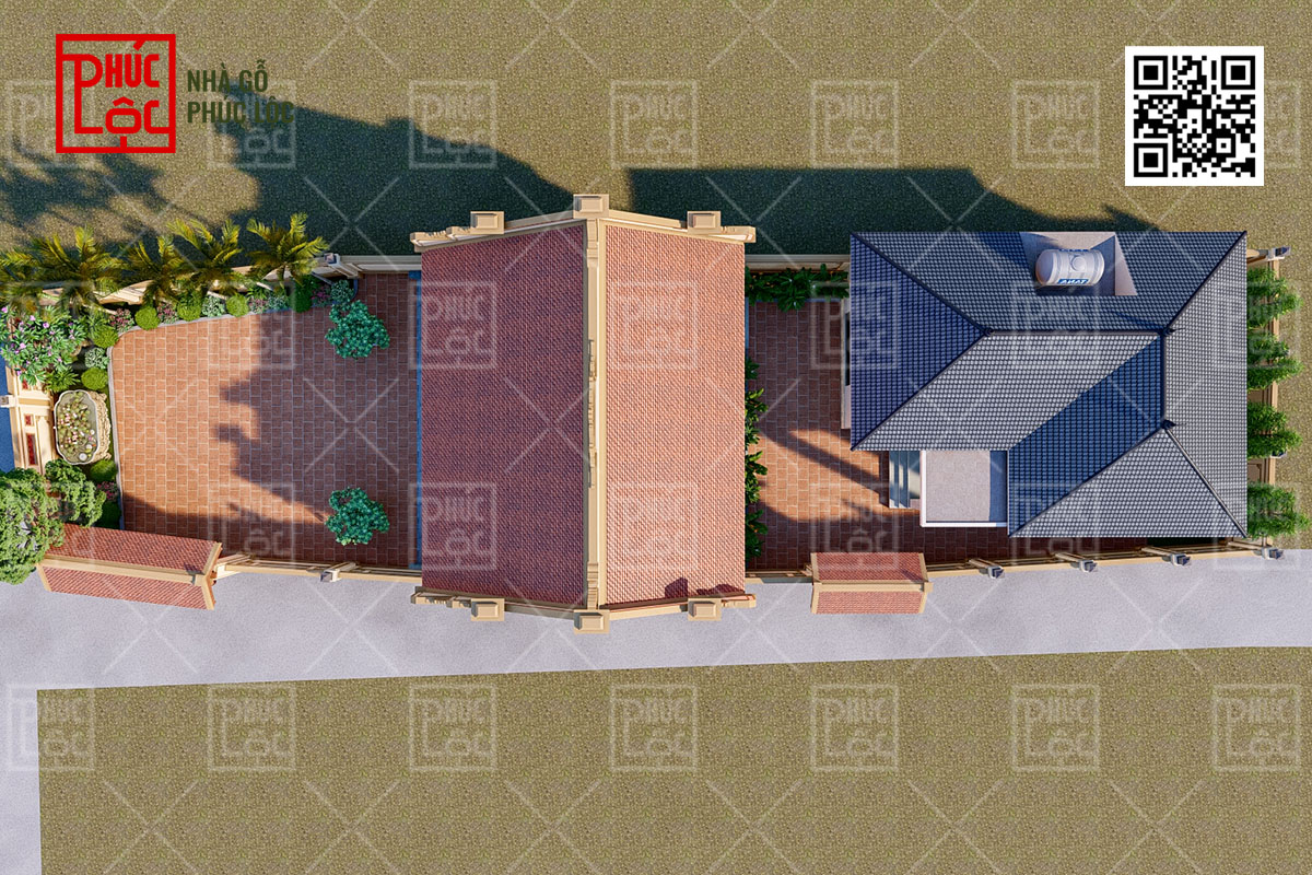 Mẫu thiết kế nhà gỗ 3 gian
